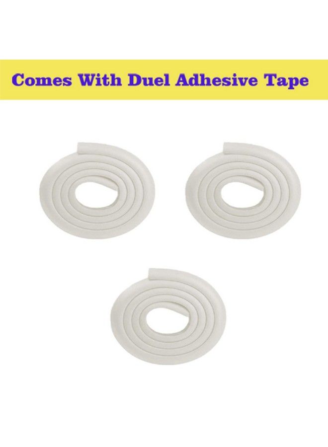 Syga Set Of 3 White Baby Safety Strip Edge Guard Cushion Corner Cover Tape Infant Bump Protector - Image 4