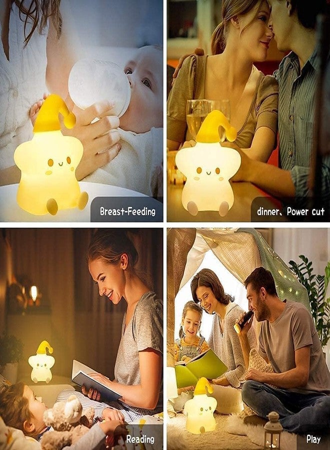 DotCom Kids Night Light Lamp | Rechargeable LED Bedside for Children's Bedroom | Ideal Gift for Boys, Girls, Toddlers, and Nursery (Star Lamp) - Image 4
