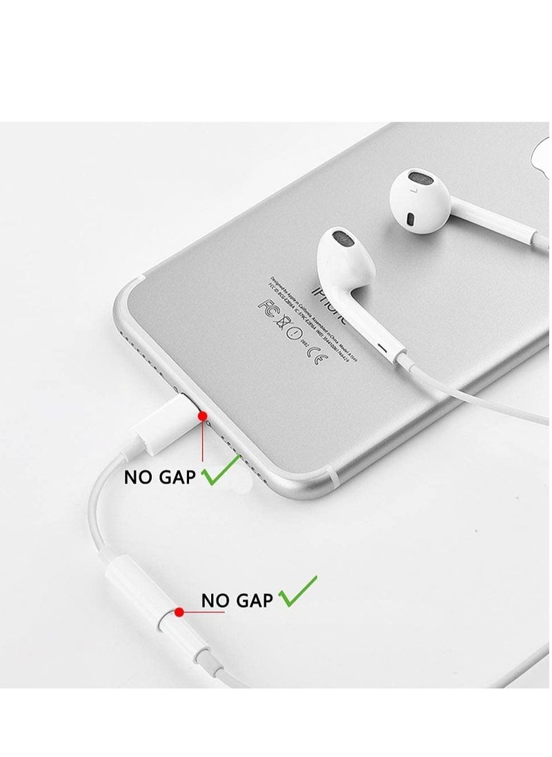 Generic - Lightning Headphone Jack Adapter Dongle [ MFi Certified ] Earbuds Headphone Converter for Apple iPhone 12/12Pro/SE/11/Pro/Pro Max/XR/Xs/Xs Max/X/8/7,Music Control,Calling&Siri Supported - Image 1