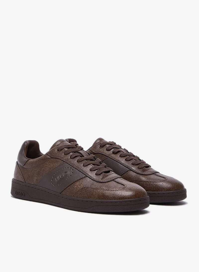 Liu Jo Mens Sneakers in Crackle Leather