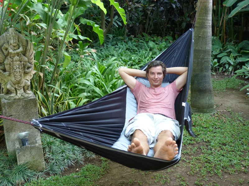 73Hours Sky Bed - Hangs Like A Hammock, Sleeps Like A Bed - Asymmetrical Design Hammock Tent with Integrated Inflatable Pad Sleeve for a Lay Flat  Insulated Camping Hammock Sleeping Experience - Image 3