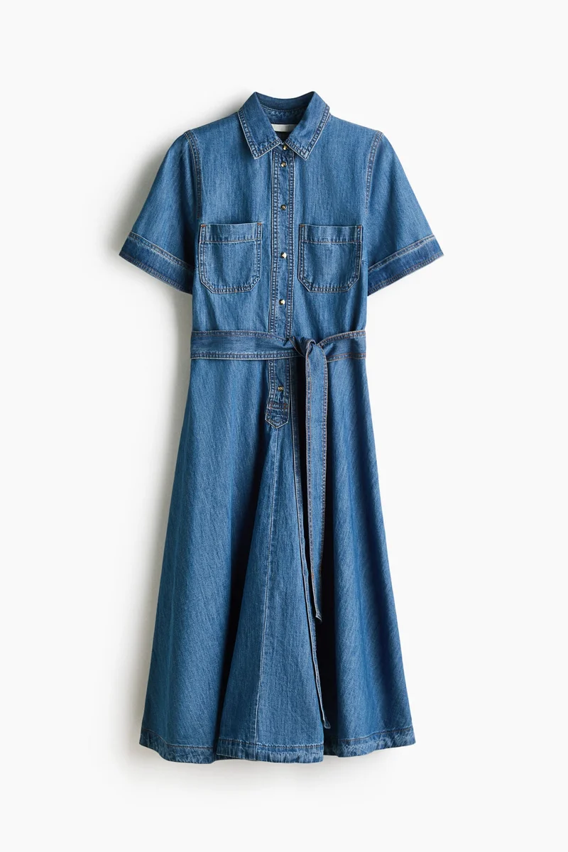 H&M  Denim shirt dress for Women | Best Price UAE