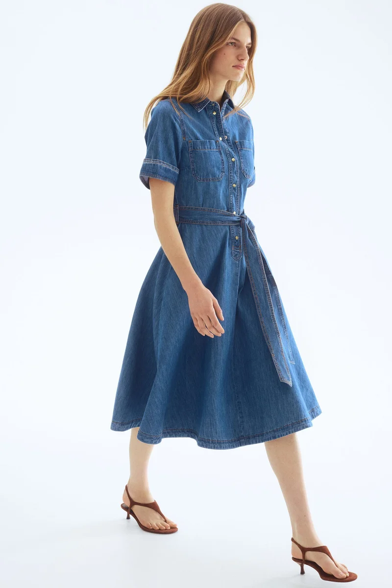 H&M  Denim shirt dress for Women | Best Price UAE