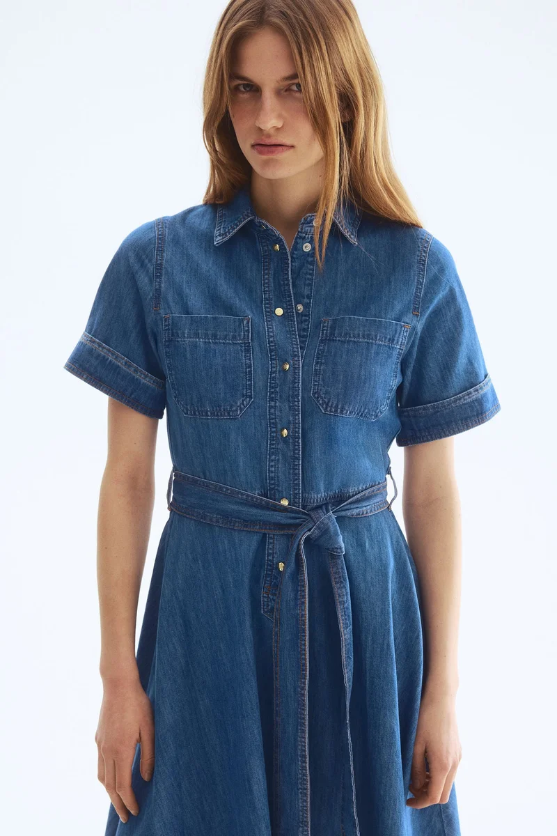 H&M  Denim shirt dress for Women | Best Price UAE