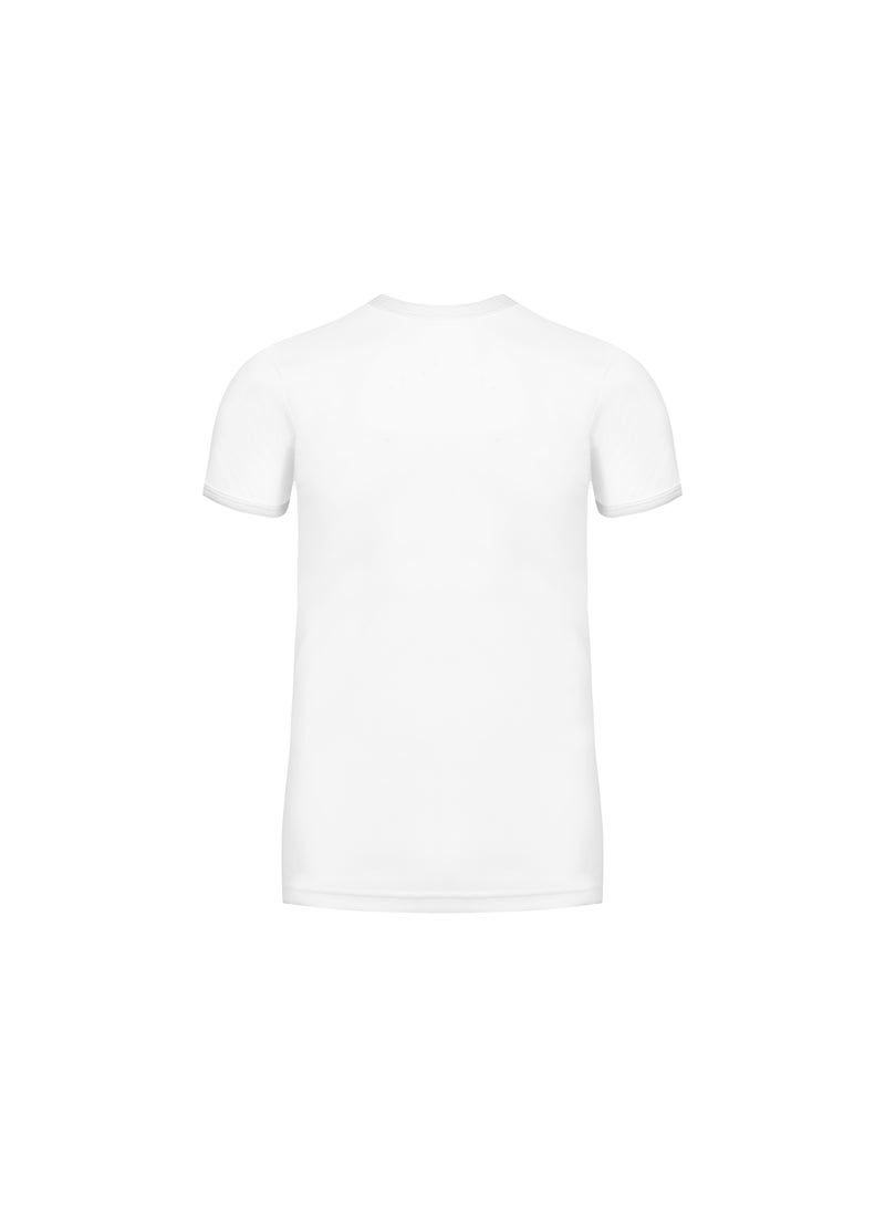 John Gladstone John Gladstone Men's T-Shirt RN White 3 Pack  - Image 4