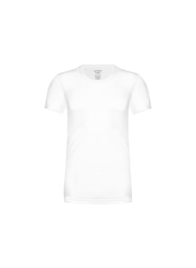 John Gladstone John Gladstone Men's T-Shirt RN White 3 Pack  - Image 2