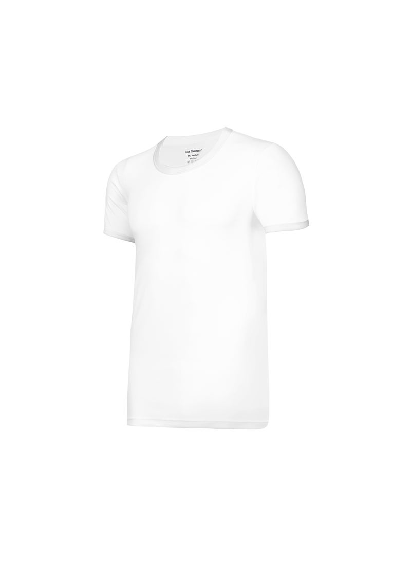 John Gladstone John Gladstone Men's T-Shirt RN White 3 Pack  - Image 3