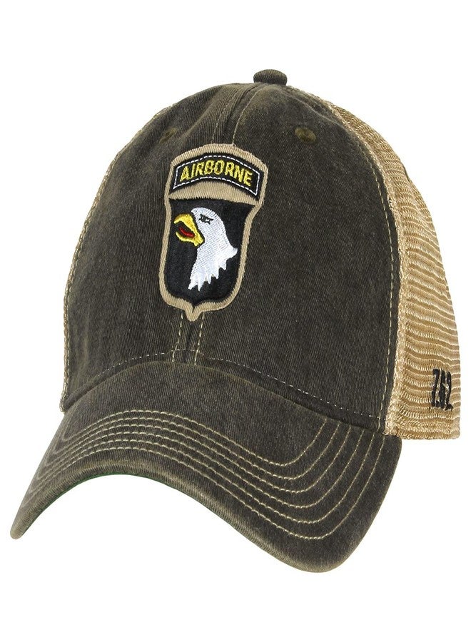 7.62 Design U.S. Army Vintage Trucker Hat (7.62 Design U.S. Army 101st Airborne Vintage Trucker Hat Black) - Image 1