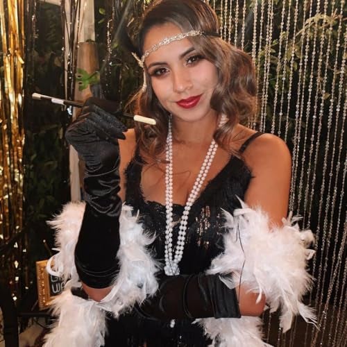 KOSMOS-LI Flapper Pearls 1920s Faux Pearls Pendants Long Fake Pearls Necklace 58"(1piece) for Women Jewelry - Image 5