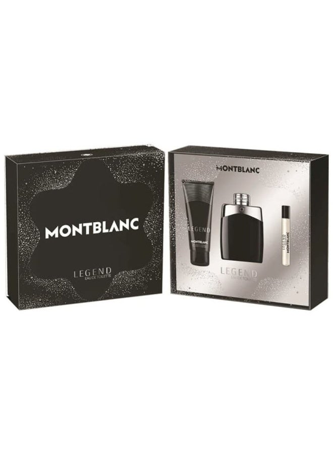 Legend For Men Set Edt 100Ml + Edt 7.5Ml + Sg 100Ml