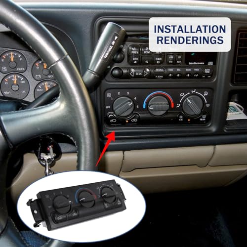 DICMIC Front A/C Heater Climate Control Module Compatible with 1999-2002 Chevrolet Silverado 1500 2500 GMC Sierra 1500 2500 2001-2002 Chevrolet Silverado 1500 HD 2500 HD Replace# 599-218, 15054697 - Image 4