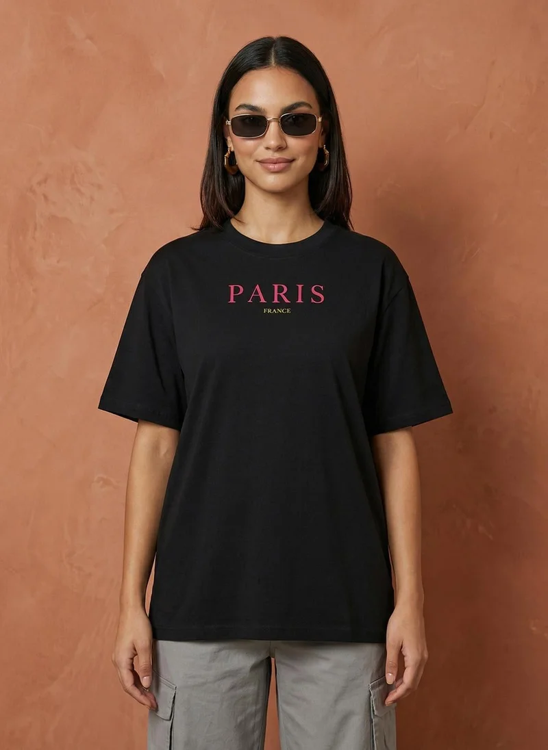 NOBERO Nobero Women Oversized Printed T-shirt