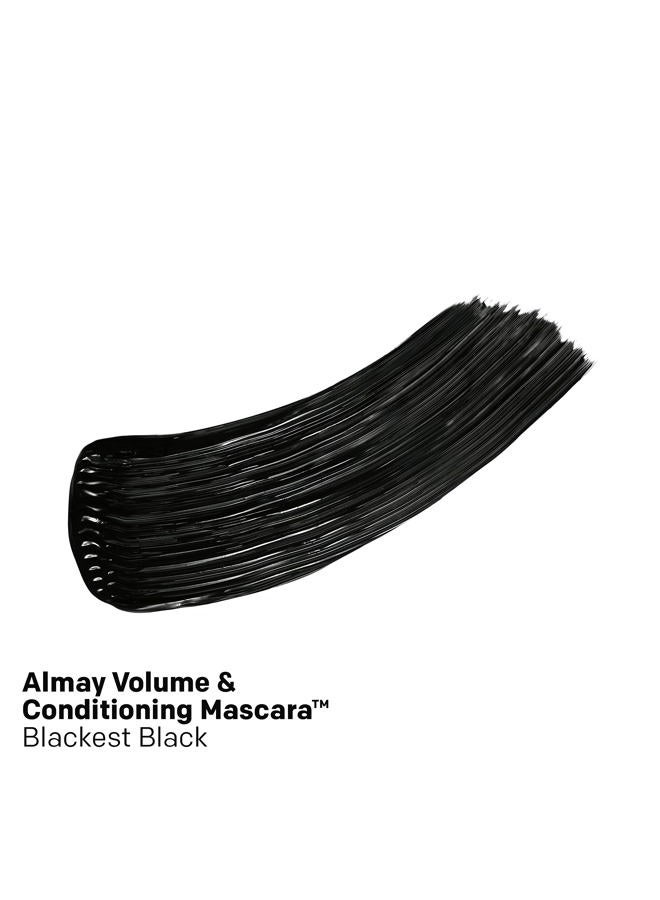 Almay ماسكارا تكثيف وترطيب، تحمل طوال اليوم، 10 أسود داكن، 0.27 أونصة سائلة. - Image 2