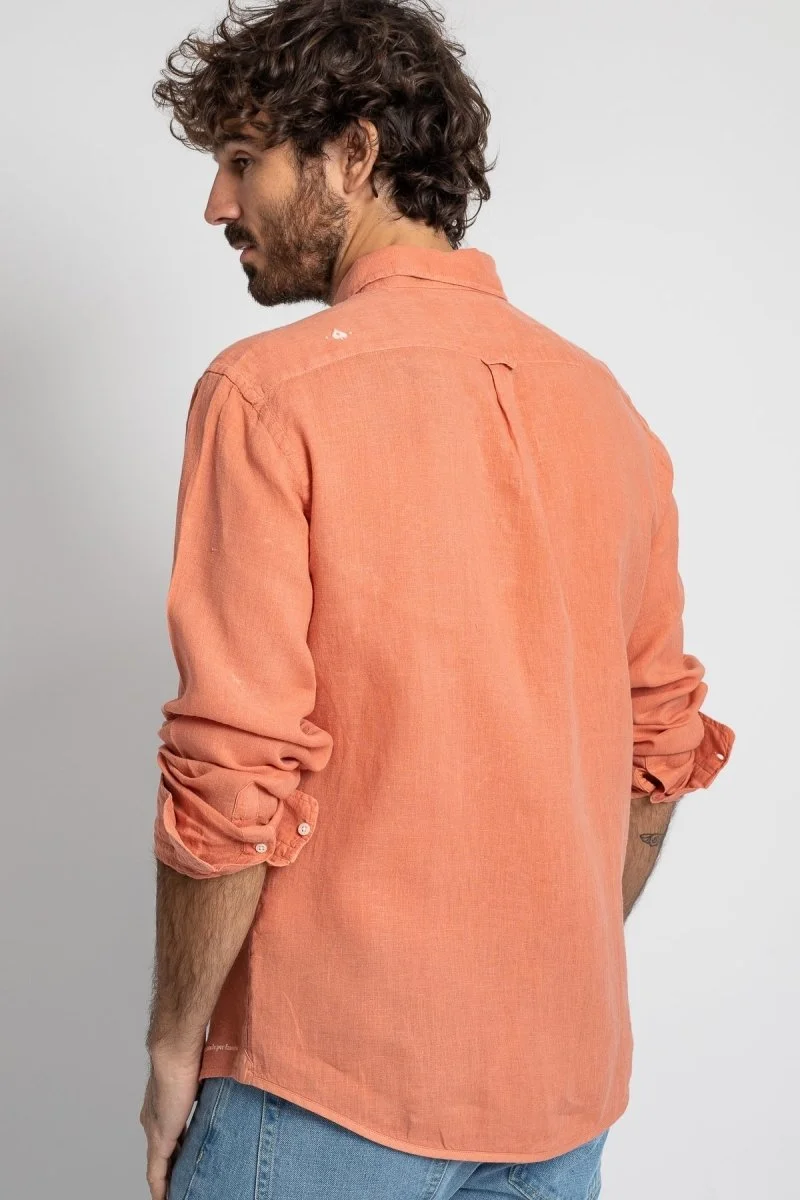 Jaqk Bali Linen Shirt - Terracota