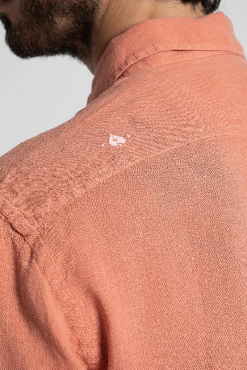 Jaqk Bali Linen Shirt - Terracota