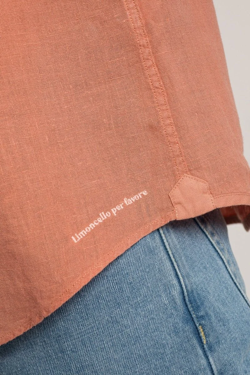 Jaqk Bali Linen Shirt - Terracota