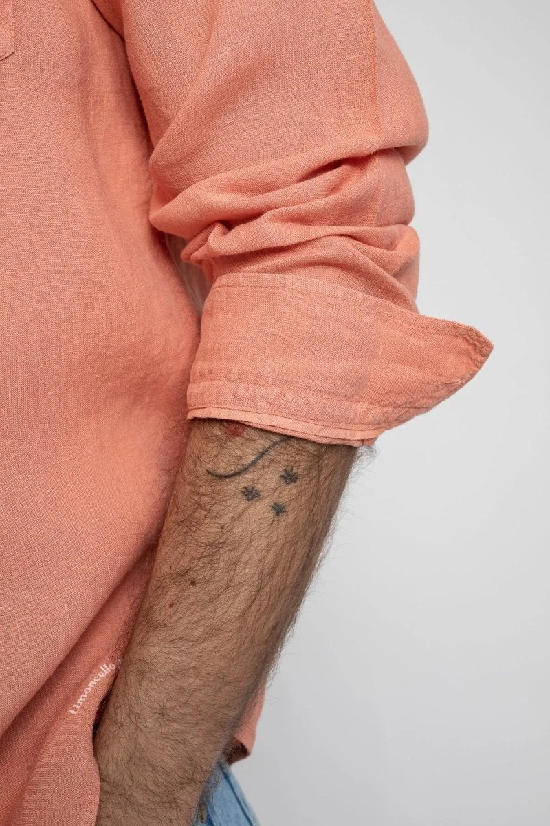Jaqk Bali Linen Shirt - Terracota