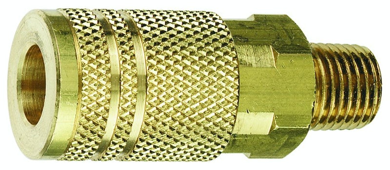 Tru-Flate 13-527 3/8"" I/M Design x 3/8"" MNPT Steel Coupler