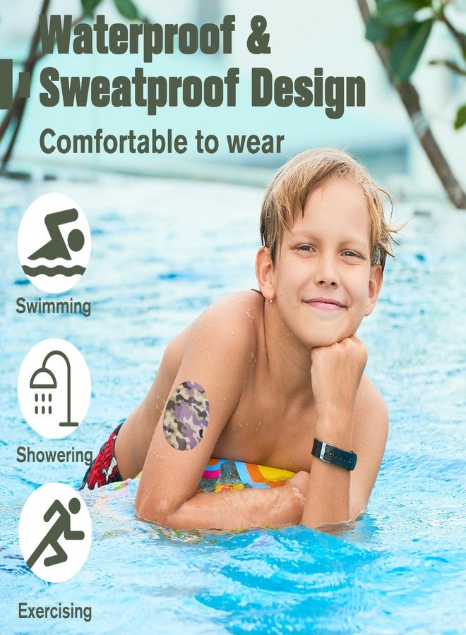 OBUZOO G7 Adhesive Patches Waterproof,10 Pack Breathable & Flexible Full Covers for G7 Sensor & Stelo, Hypoallergenic & Latex-Free Overpatch for Long Stay Protection,Camo Styles - Image 3