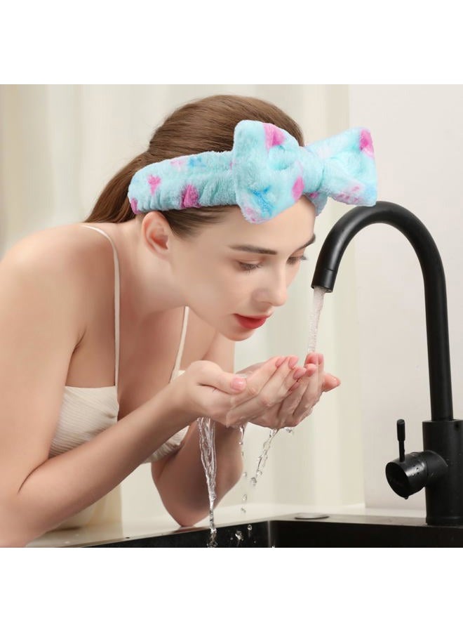 Teenitor Spa Headbands - 9Pcs Cute Bow Headbands for Women, Skincare and Makeup, Washing Face - Image 4