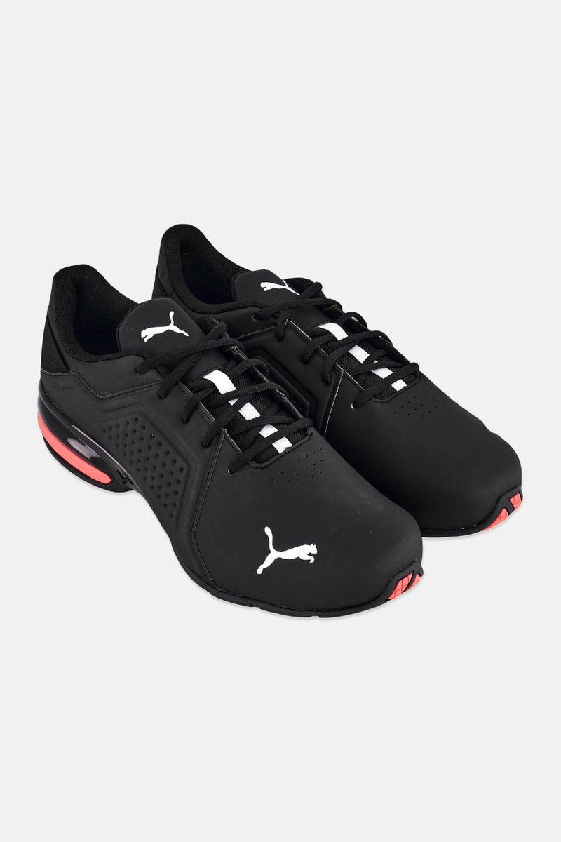 PUMA Men Viz Runner Lace Up Running Shoes, Black - Image 2