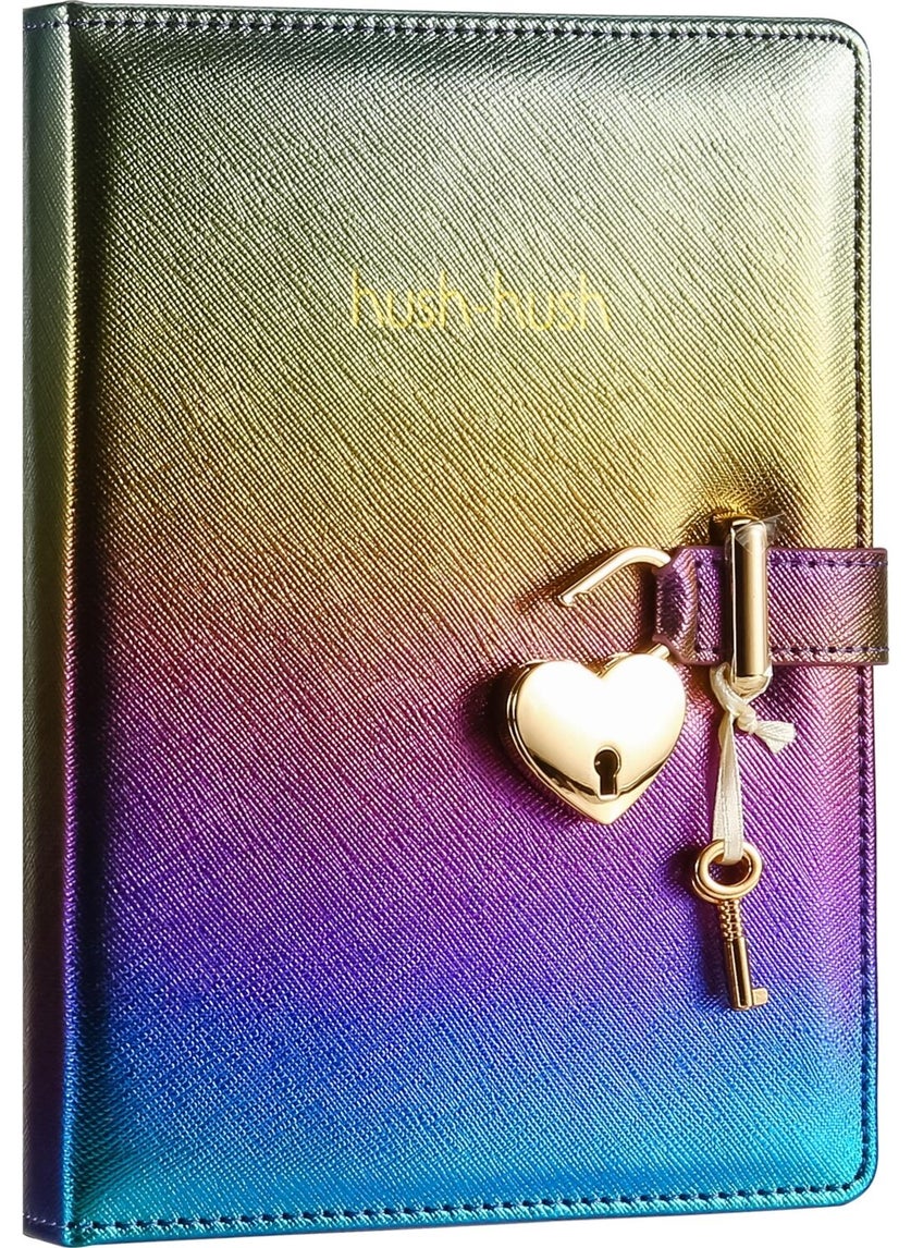 Victoria's Journals - Hush Hush Metallic Purple Locked Journal 13 x 18 cm - Image 1