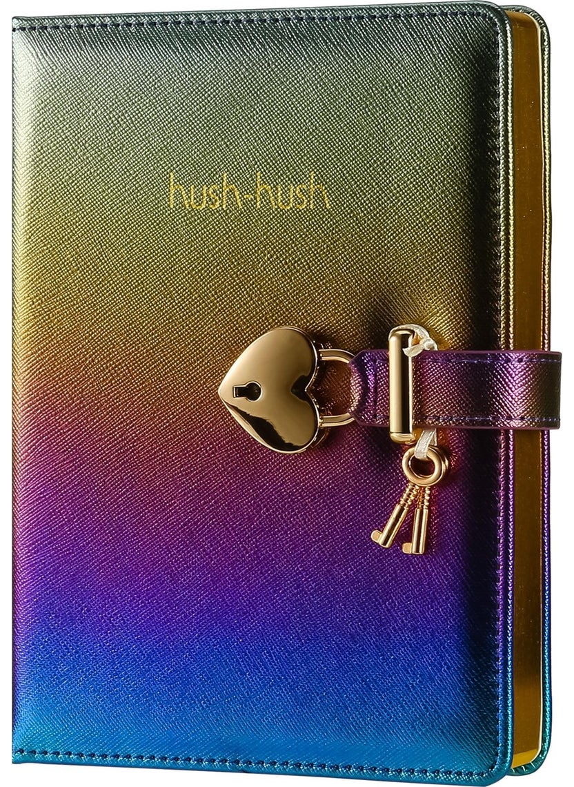 Victoria's Journals - Hush Hush Metallic Purple Locked Journal 13 x 18 cm - Image 1