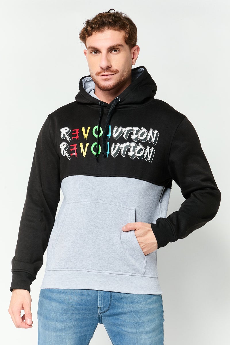 Akademiks Men Long Sleeve Graphic Print Hoodie, Multicolor - Image 1