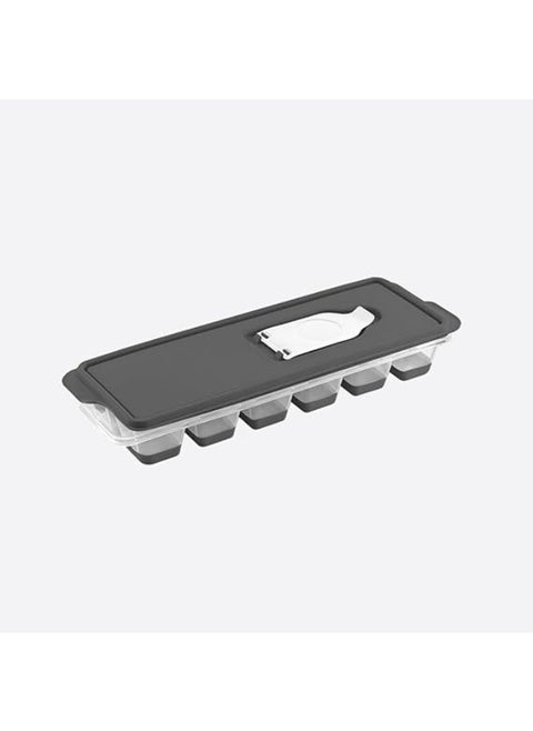 Dunya Push Out Ice Cube Tray with Lid made in Turkey - Black