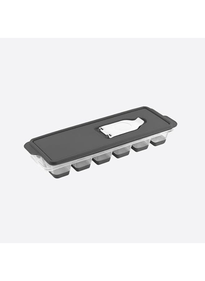 dunya Dunya Push Out Ice Cube Tray with Lid made in Turkey - Black  - Image 1