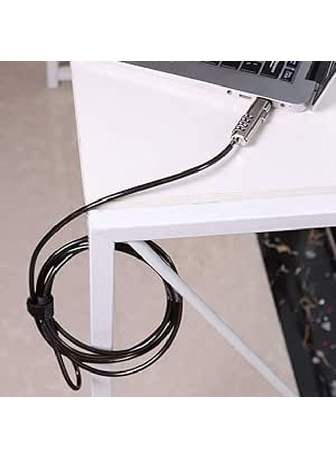 Anti Theft Laptop Cable Lock 360 Degree Rotation Eco Friendly Computer Security Lock - Image 1