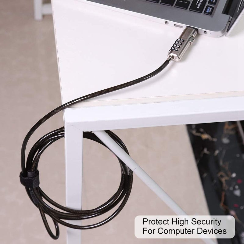 Anti Theft Laptop Cable Lock 360 Degree Rotation Eco Friendly Computer Security Lock - Image 4