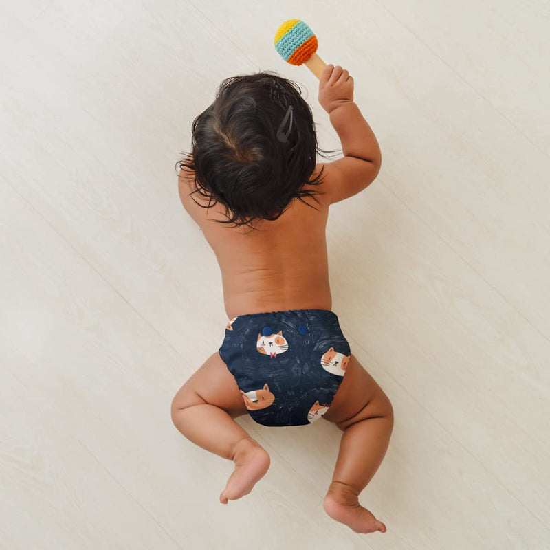 SuperBottoms Swimming Diapers for Babies & Toddlers - Reusable & Adjustable Swim Diapers - Washable Cloth Diapers - Skin Friendly Fabric - Easy to Clean - Fits 3M - 3Y - Image 2