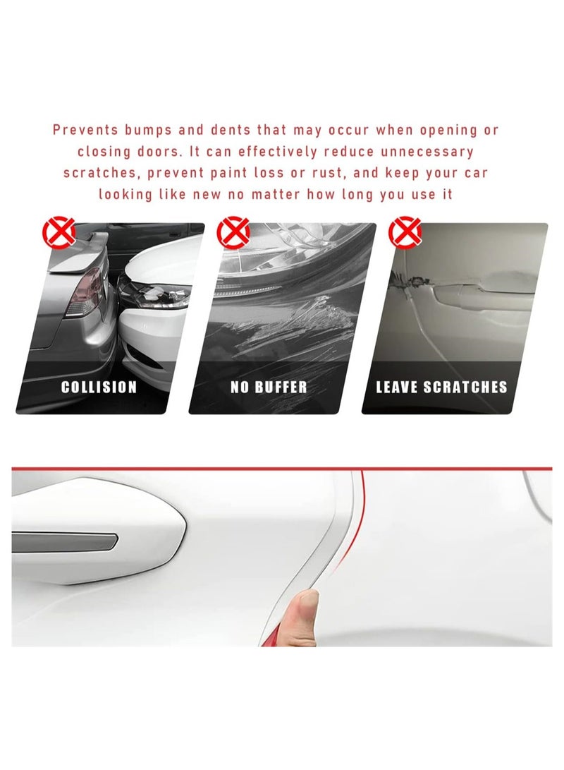 Excefore Car Door Edge Guards 5m Transparent Sealed Door Edge Protection Anti-Collision Protector Strips Guards Clear Anti-Scratch Trim Molding Auto Accessories Universal for Most Cars - Image 3