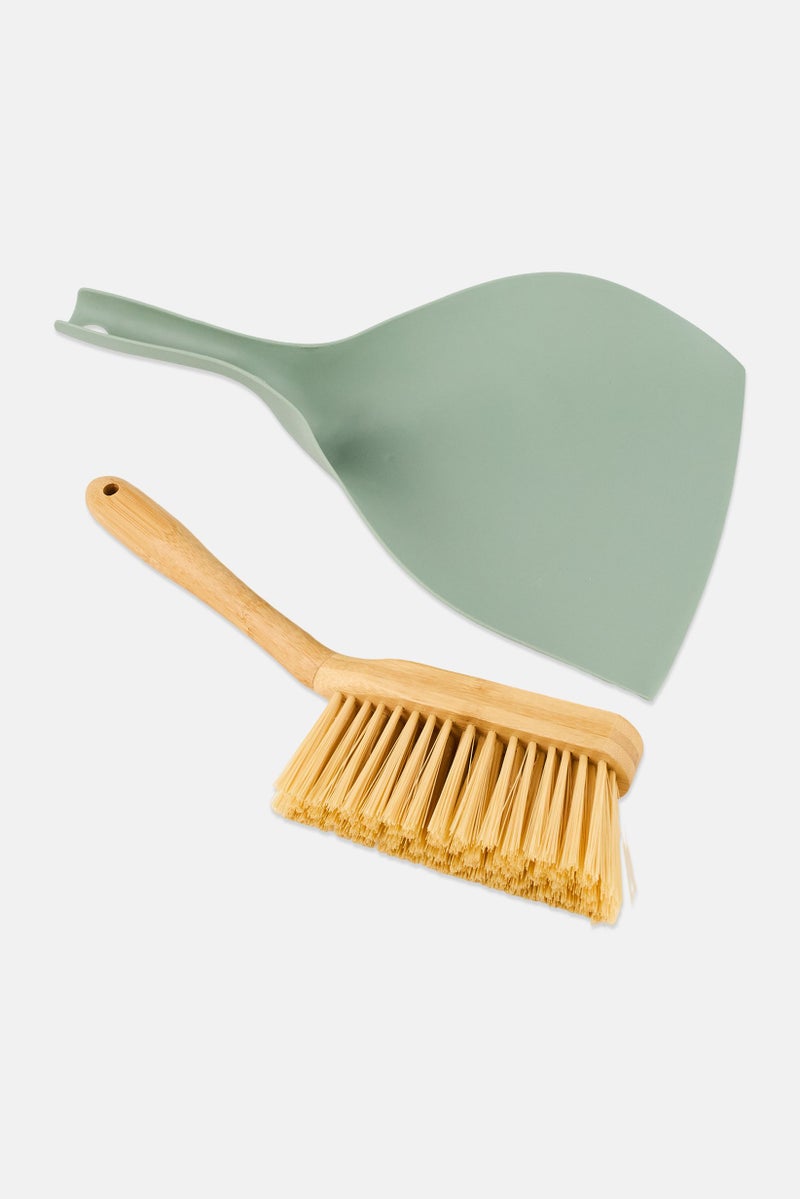 Bombay Mini Dustpan And Bamboo Brush, Multicolor - Image 2