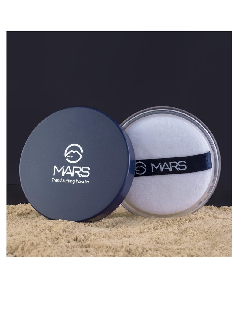 مارس بودرة سائبة غير لامعة فائقة النعومة من مارس تريند سينج، مضغوطة لجميع أنواع البشرة، موز، غير لامع، شفاف، 24 جم، متعددة الألوان - Image 2