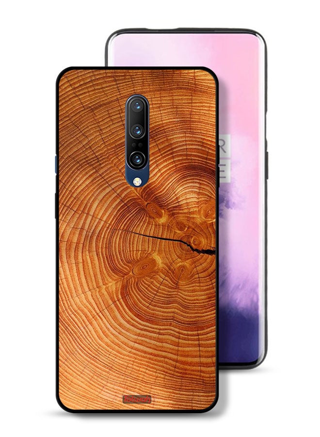 Tolwak OnePlus 7 Pro Protective Case Cover Crack Wood - Image 1