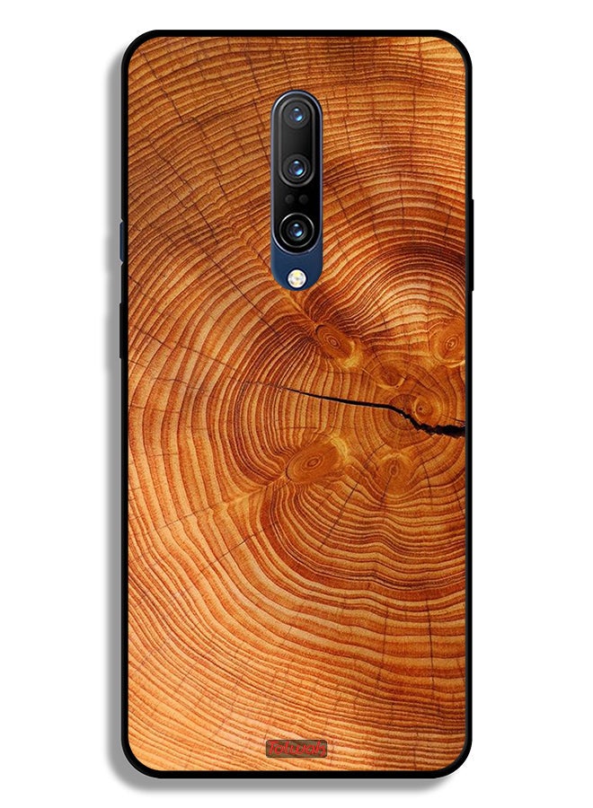 Tolwak OnePlus 7 Pro Protective Case Cover Crack Wood - Image 2