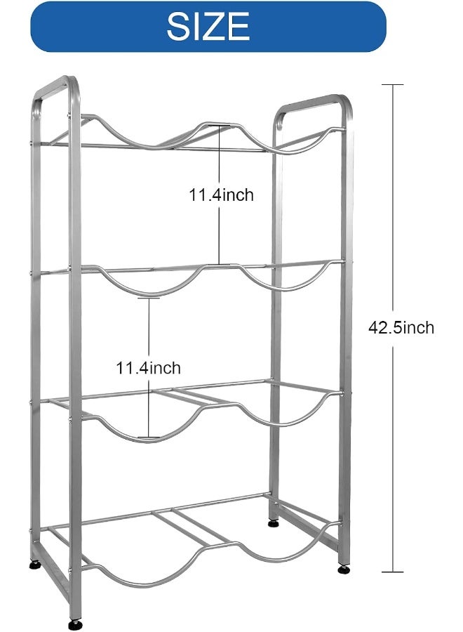 Generic XUNBAI&HOME 5 gallons (approximately 15.7 liters) water Jug rack, 4-layer water Cooler Jug bottle rack, can hold 8 bottles, with floor protection device, office-domestic  - Image 3