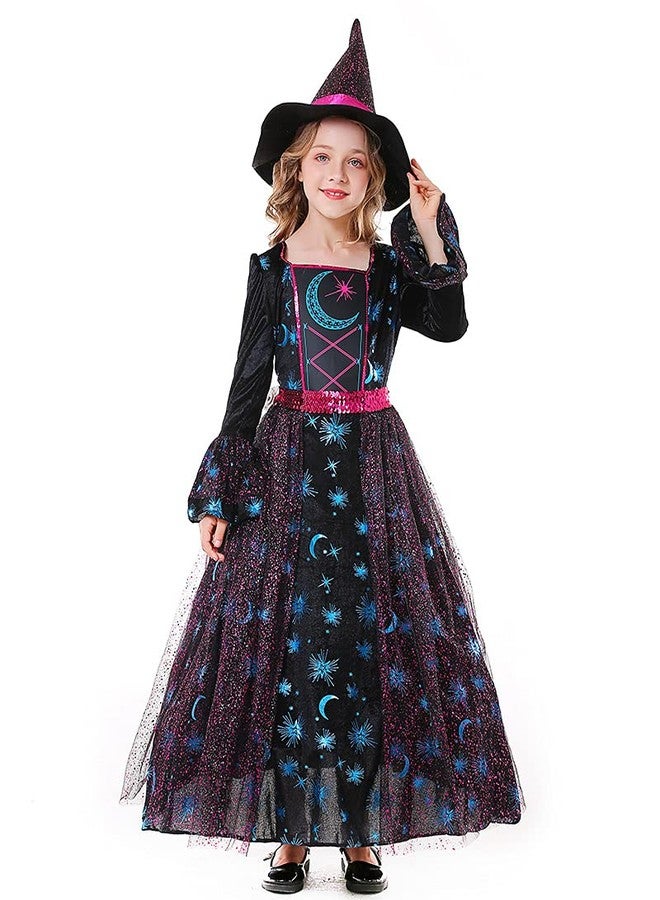 Seasons Girls Light Up Deluxe Moonlight Witch Costume (M(8-10)) - Image 3