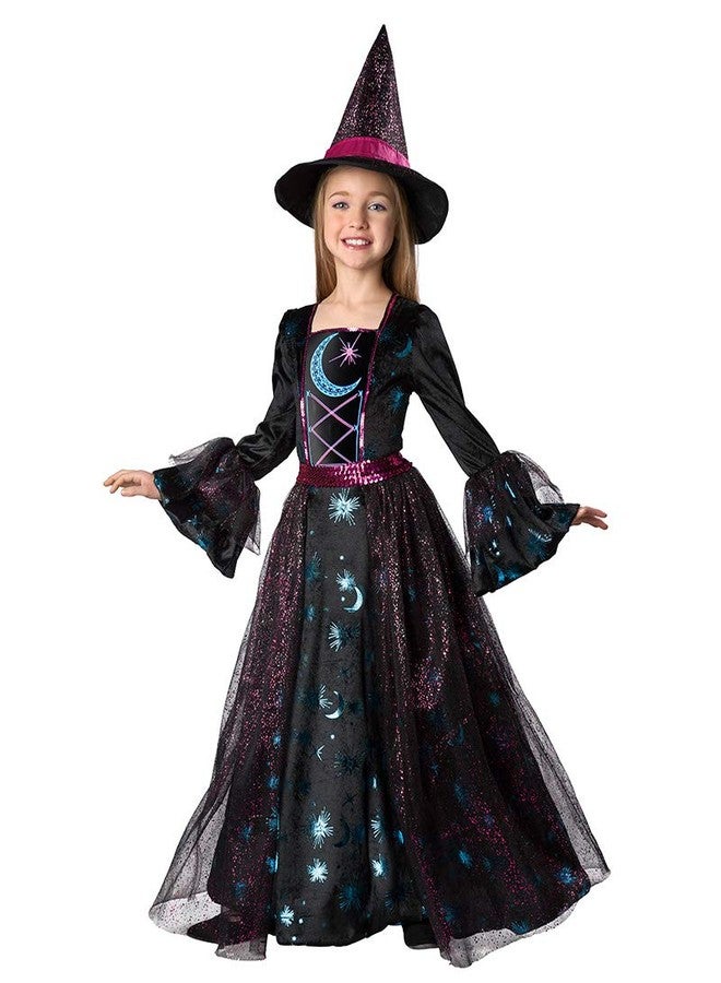 Seasons Girls Light Up Deluxe Moonlight Witch Costume (M(8-10)) - Image 2