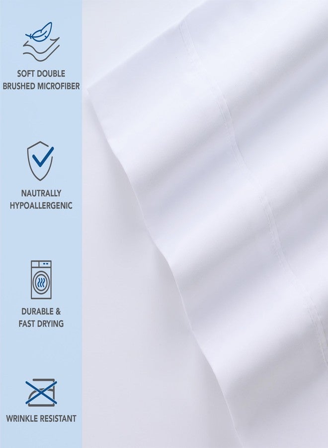 Arkwright, LLC Arkwright Bulk Microfiber Queen Pillow Cases - Pack of 12 - Soft Hypoallergenic Pillowcases and Bedding Essentials for Hosts and Hotels, Standard, White - Image 2