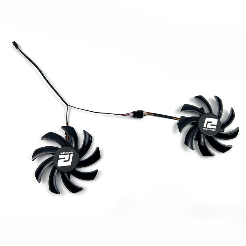 Laptop Parts NEW Cooling Fan 85mm 4pin T129215BU for POWERCOLOR RX 5700 XT 6500XT 6600 6600XT 5700XT 6700 6700XT Fighter Video Card Fan - Image 2