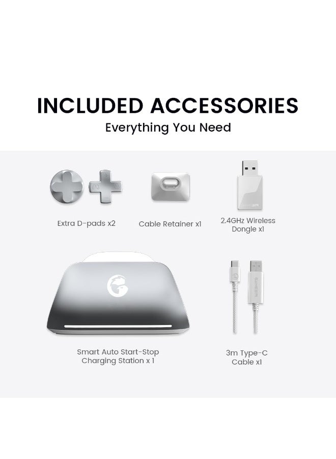 general Professional Gamepad GameSir G7 Pro Controller for Xbox PC & Mobile Wireless Controller Plug and Play Gaming Gamepad with TMR sticks, Hall Effect & Clicky Trigger Stops Six-Axis Gyroscope Four Macro Buttons 1000Hz Polling Rate Four Rumble Motors Battery 1200mAh 3.5mm Audio Smart Auto Start-Stop Charging Dock - Image 3