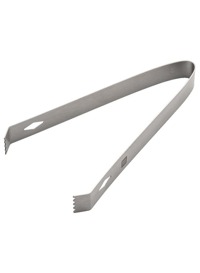 Restaurantware 6.3 Inch x 2.5 Inch Ice Tongs, 1 Small Ice Bucket Tongs - With Claw Grip Teeth, Ergonomic Grip, Silver Plated Stainless Steel Tongs For Ice Buckets, For Bars, Buckets, Or Serving - Image 2