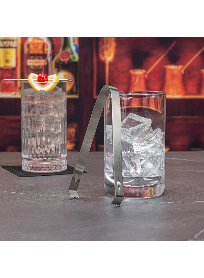 Restaurantware 6.3 Inch x 2.5 Inch Ice Tongs, 1 Small Ice Bucket Tongs - With Claw Grip Teeth, Ergonomic Grip, Silver Plated Stainless Steel Tongs For Ice Buckets, For Bars, Buckets, Or Serving - Image 4