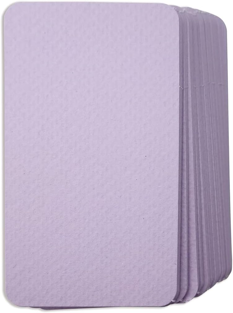 PPAPPAPPIYO 3.5x2 Blank color index cards (100) Paper - Blank (orchid) - Image 5