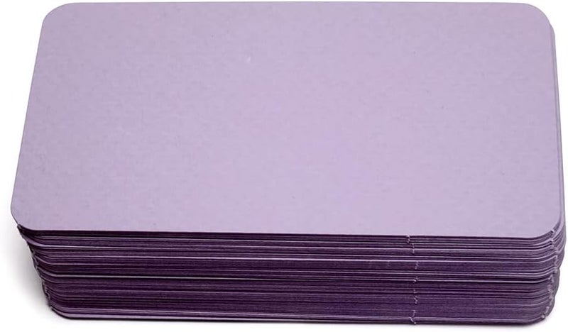 PPAPPAPPIYO 3.5x2 Blank color index cards (100) Paper - Blank (orchid) - Image 1