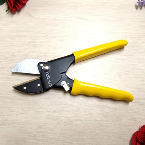 Cinagro 8.5 Inch Anvil Pruner, Ultra Sharp Hardened Steel Blade, Cuts Up to 3/4 Inch Branches, Garden Hoses or PVC Pipes, Full Metal Body, Anti-Slip Ergonomic Grip, Single-Hand Lever Operation - Image 1