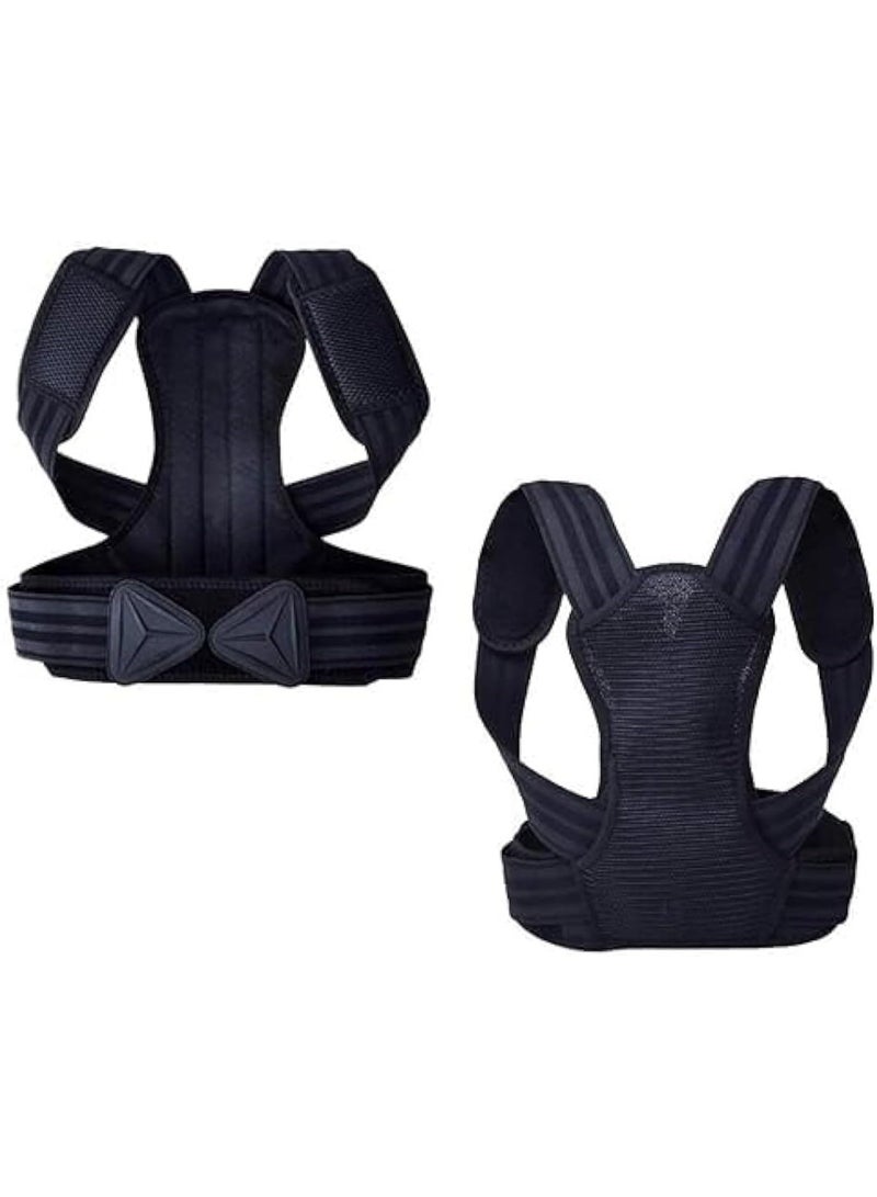 CAZADORA Back Brace for Lower Back Pain Relief with 6 Stays - Size M, Breathable Lumbar Support Belt for Men & Women, Adjustable Posture Corrector with 16-Hole Mesh for Enhanced Airflow, Lightweight & Flexible Expanded Polypropylene Material, Magnetic Therapy Design for Improved Circulation, Ideal for Office, Gym, and Daily Activities, Relieves Muscle Strain & Promotes Healthy Posture, Durable Back Support for Spine Alignment and Injury Recovery, Black – Size M (Unisex Comfort Fit) - Image 2